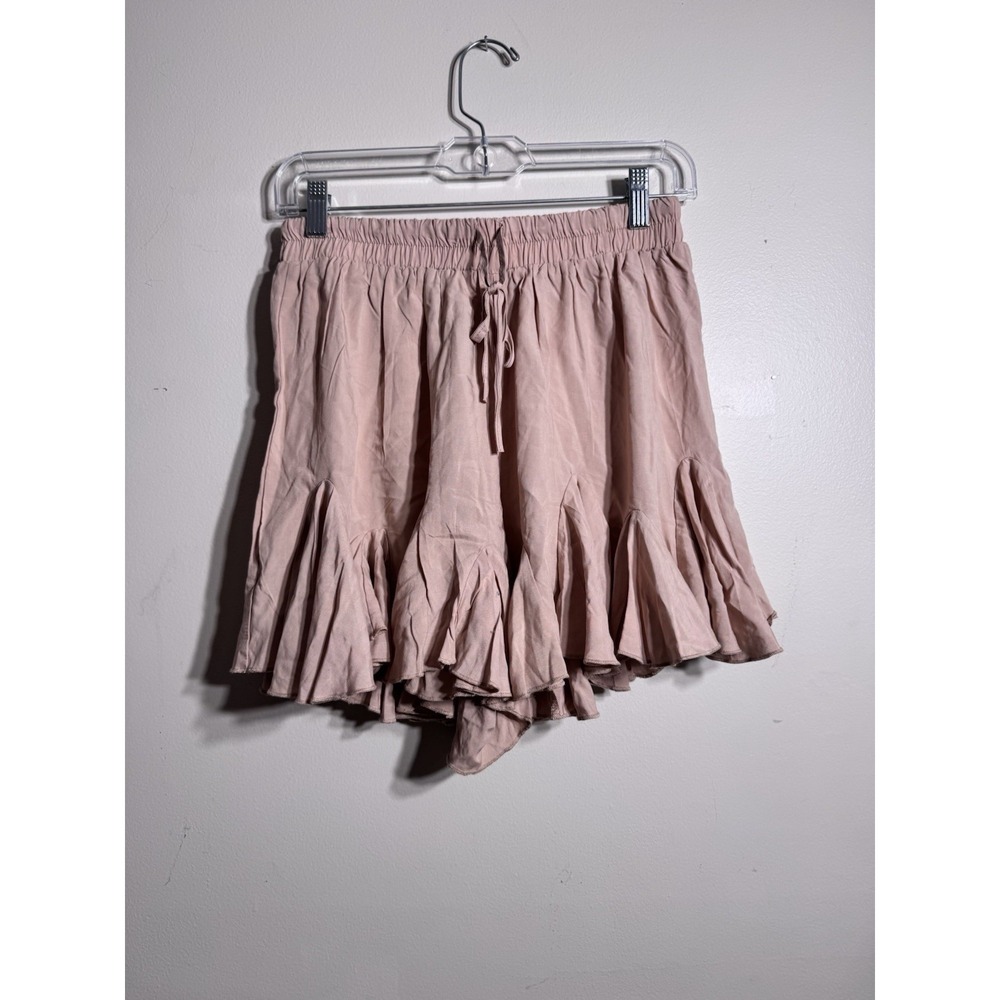 Women's Anthropologie Mable Size medium soft pink Ruffle shorts